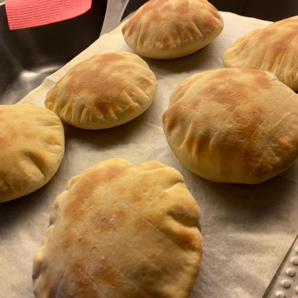 Freshly baked breads at Kašika Viljuška Nož in Sarajevo