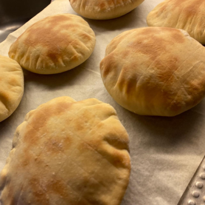 Always fresh bread served at Kašika Viljuška Nož in Sarajevo