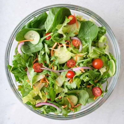 Refreshing mixed salad served at Kašika Viljuška Nož in Sarajevo